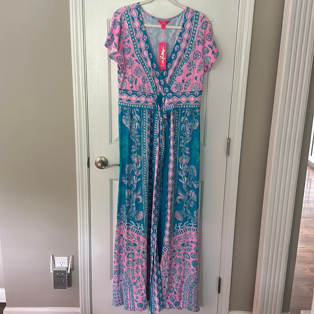 Lilly Pulitzer - Esmarella maxi dress - NWT - size XL - Turquoise Teal